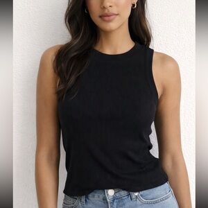 Zara Sleeveless Ribbed Muscle Tank